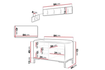 Ahsamin Hall Møbelsæt - Møbler - Entrémøbler - Møbelsæt til hall og entre