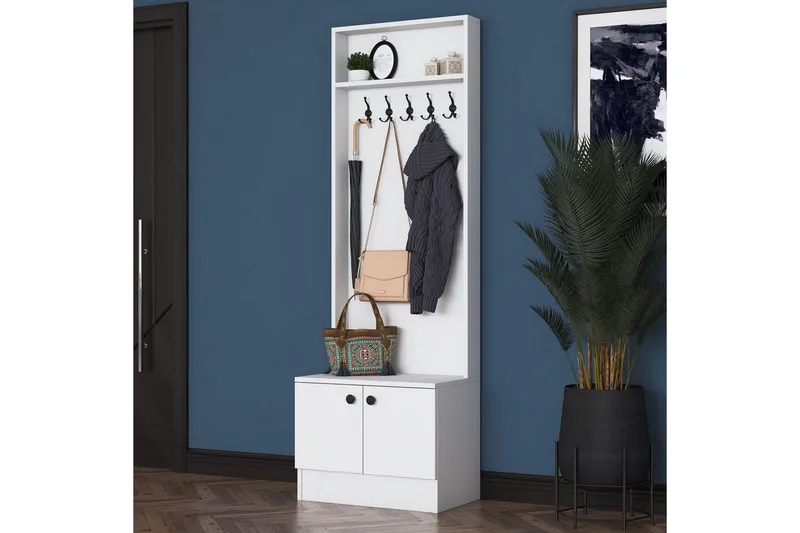 Alvric Entrémøbelsæt - Hvid - Møbler - Entrémøbler - Møbelsæt til hall og entre