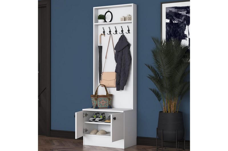 Alvric Entrémøbelsæt - Hvid - Møbler - Entrémøbler - Møbelsæt til hall og entre