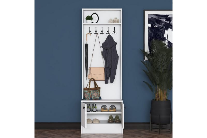 Alvric Entrémøbelsæt - Hvid - Møbler - Entrémøbler - Møbelsæt til hall og entre