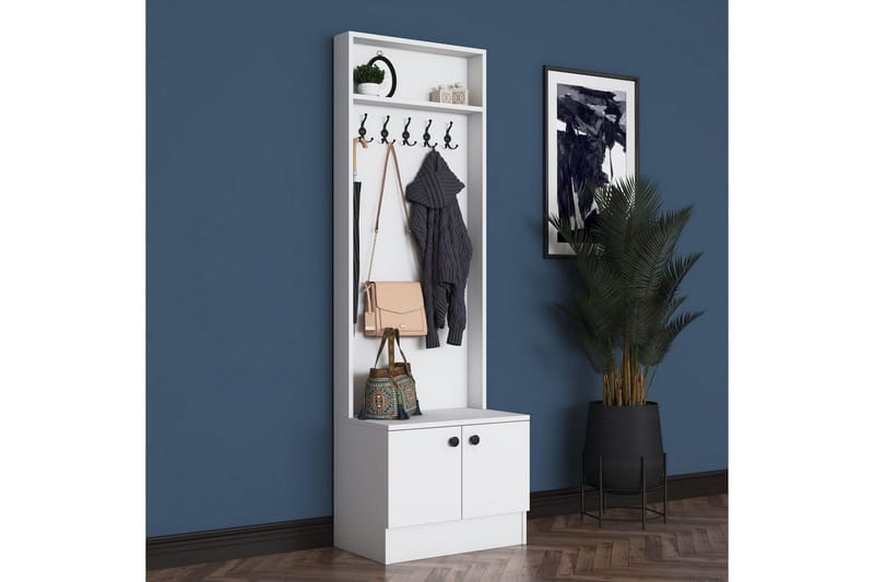 Alvric Entrémøbelsæt - Hvid - Møbler - Entrémøbler - Møbelsæt til hall og entre