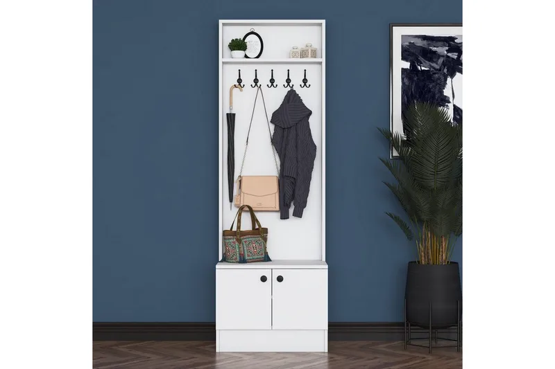 Alvric Entrémøbelsæt - Hvid - Møbler - Entrémøbler - Møbelsæt til hall og entre