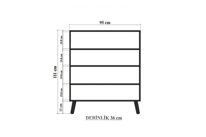 Anaya Entrémøbelsæt - Antracit - Møbler - Entrémøbler - Møbelsæt til hall og entre