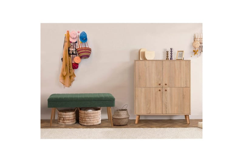 Anaya Entrémøbelsæt - Grøn - Møbler - Entrémøbler - Møbelsæt til hall og entre