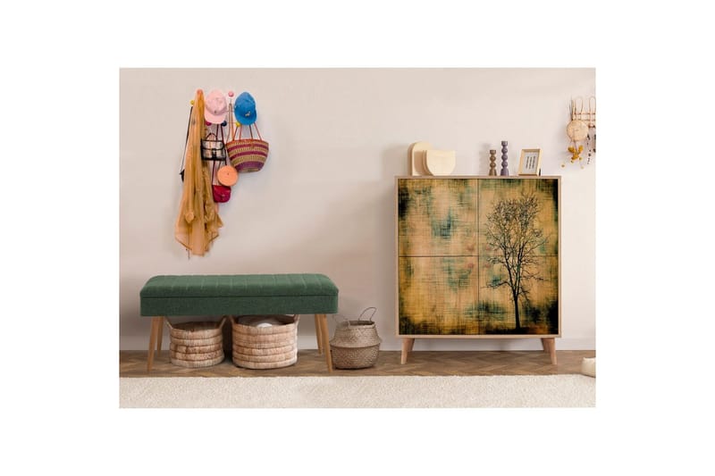 Anaya Entrémøbelsæt - Grøn - Møbler - Entrémøbler - Møbelsæt til hall og entre