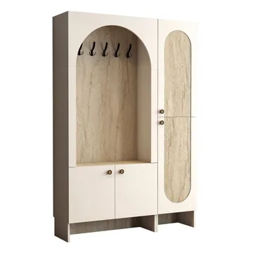 Ayleid entrémøbel 200 cm - Creme / Travertin - Møbler - Entrémøbler - Møbelsæt til hall og entre