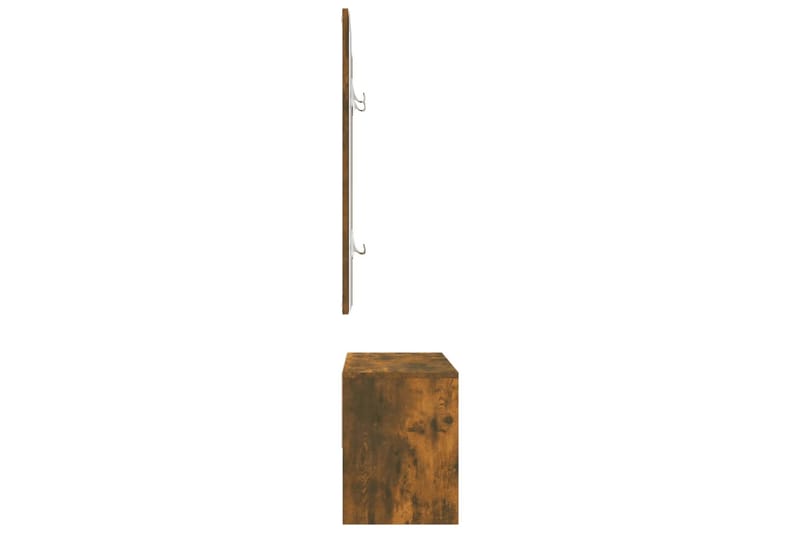 beBasic møbelsæt til entrÃ© konstrueret træ røget sonoma-eg - Brun - Entréopbevaring - Møbelsæt til hall og entre