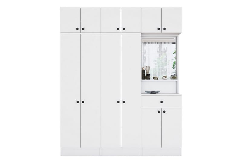 Donel Hallfurniture sæt - Hvid - Møbler - Entrémøbler - Møbelsæt til hall og entre