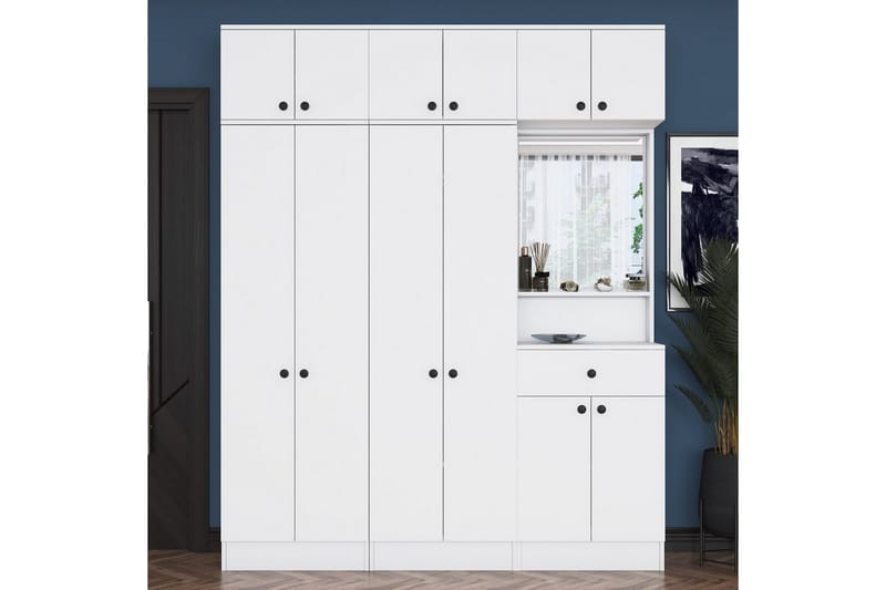Donel Hallfurniture sæt - Hvid - Møbler - Entrémøbler - Møbelsæt til hall og entre