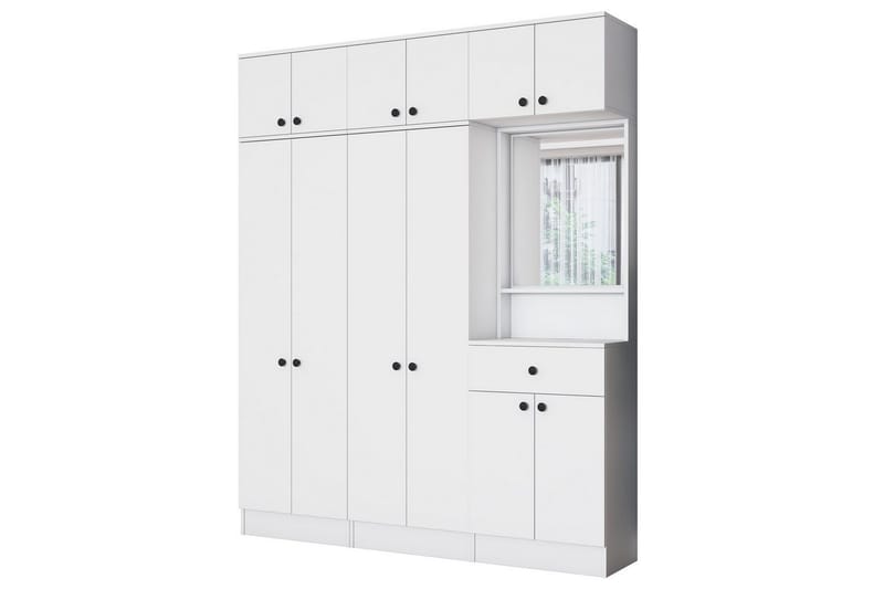 Donel Hallfurniture sæt - Hvid - Møbler - Entrémøbler - Møbelsæt til hall og entre