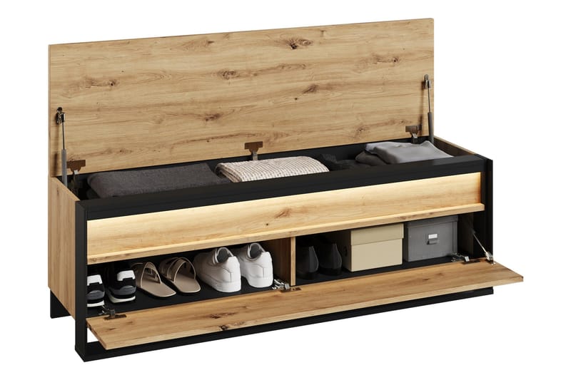 Dorana Entrémøbelsæt - Brun/Beige - Møbler - Entrémøbler - Møbelsæt til hall og entre