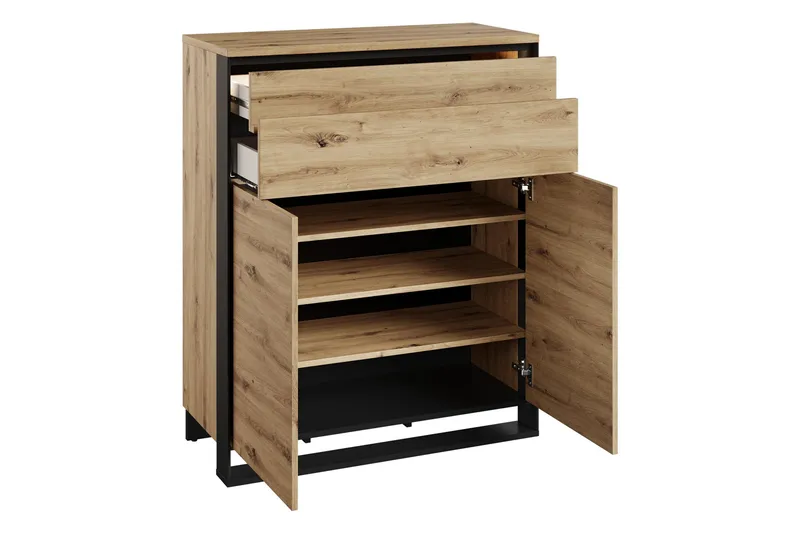 Dorana Entrémøbelsæt - Brun/Sort - Møbler - Entrémøbler - Møbelsæt til hall og entre