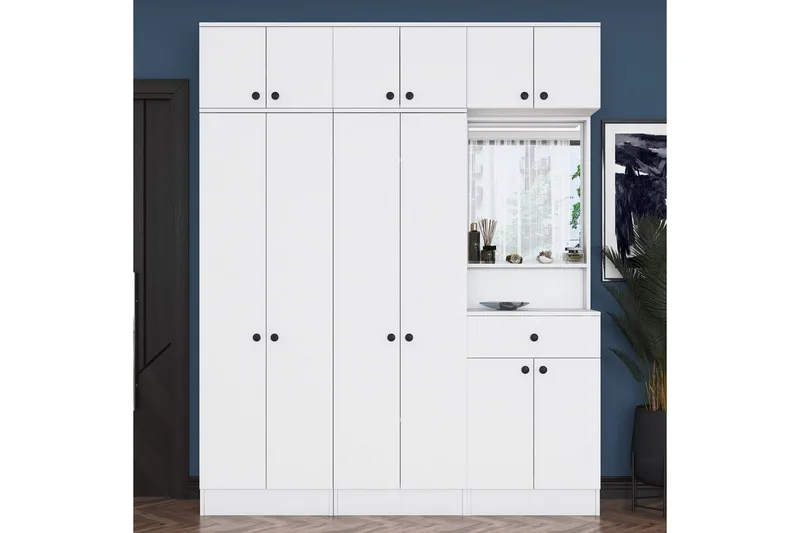 Entrestativ Donel Hvid - Hvid - Møbler - Entrémøbler - Møbelsæt til hall og entre