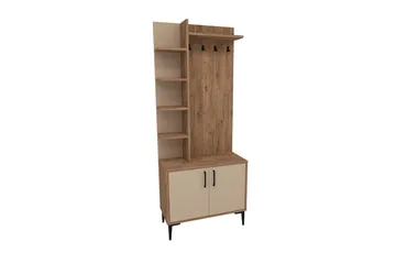 Entrestativ Windholm Atlantic Pine / Beige - Beige/Lysfarvet træ - Møbler - Entrémøbler - Møbelsæt til hall og entre