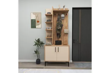 Entrestativ Windholm Atlantic Pine / Beige - Beige/Lysfarvet træ - Møbler - Entrémøbler - Møbelsæt til hall og entre