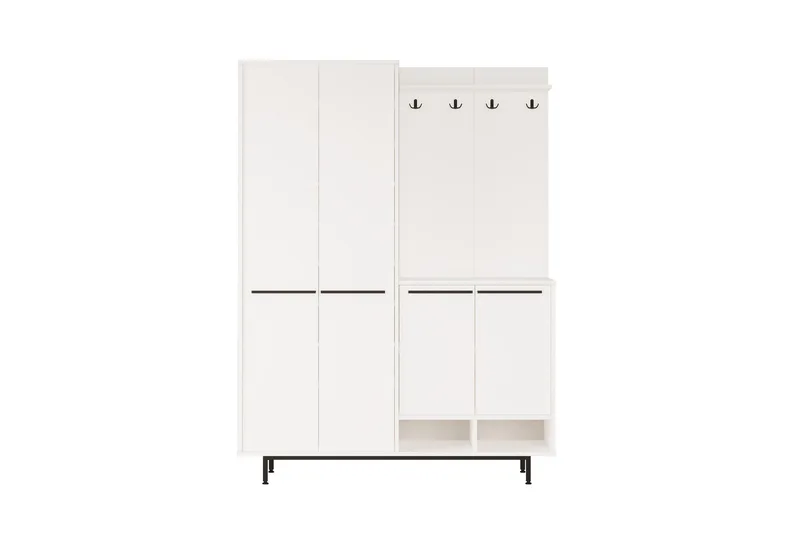 Ethelred Entrémøbelsæt - Hvid - Møbler - Entrémøbler - Møbelsæt til hall og entre