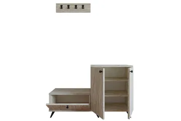 Evva Entrémøbelsæt - Beige - Møbler - Entrémøbler - Møbelsæt til hall og entre