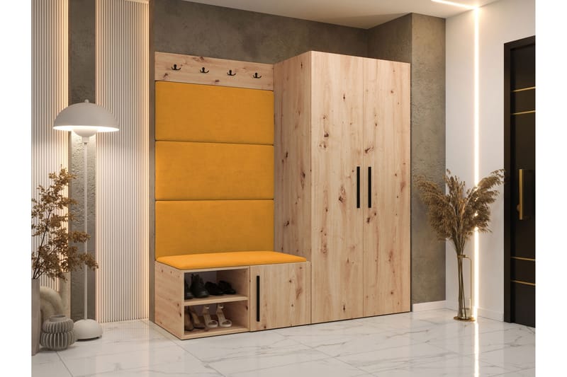 Farosa Entrémøbelsæt - Beige - Møbler - Entrémøbler - Møbelsæt til hall og entre