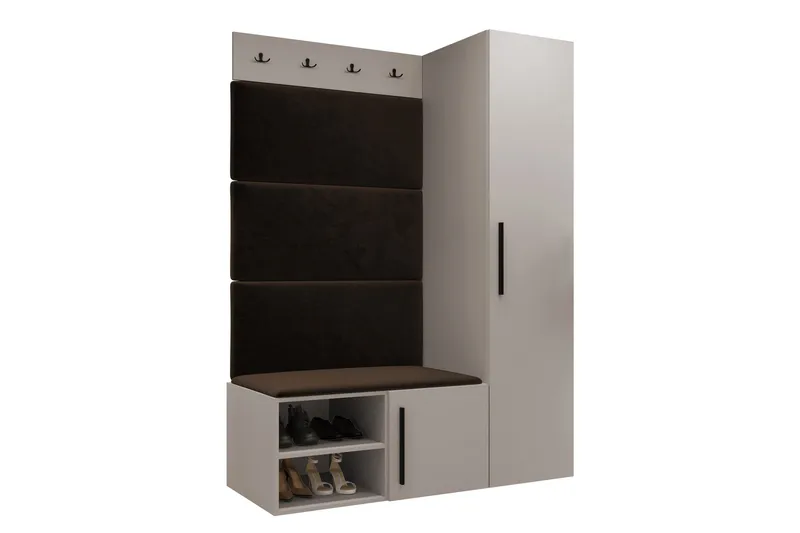 Farosa Entrémøbelsæt - Beige - Møbler - Entrémøbler - Møbelsæt til hall og entre