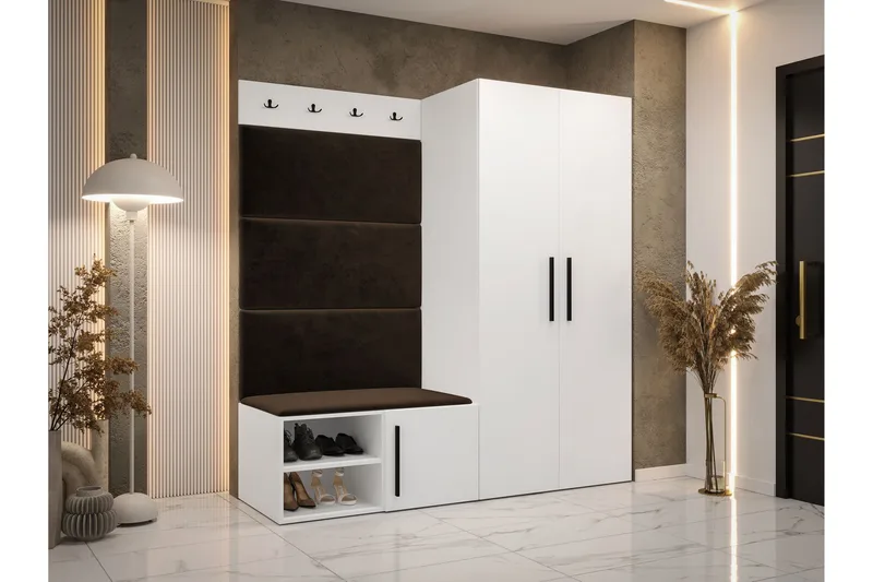 Farosa Entrémøbelsæt - Beige - Møbler - Entrémøbler - Møbelsæt til hall og entre