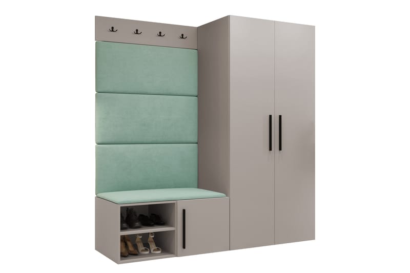 Farosa Entrémøbelsæt - Beige - Møbler - Entrémøbler - Møbelsæt til hall og entre