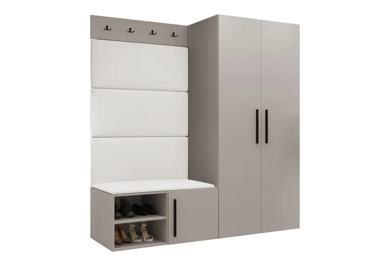 Farosa Entrémøbelsæt - Beige - Møbler - Entrémøbler - Møbelsæt til hall og entre