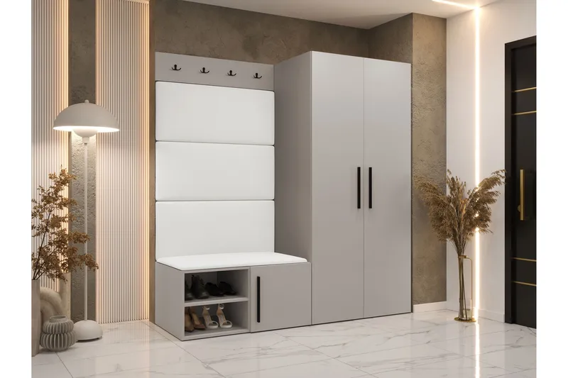 Farosa Entrémøbelsæt - Beige - Møbler - Entrémøbler - Møbelsæt til hall og entre