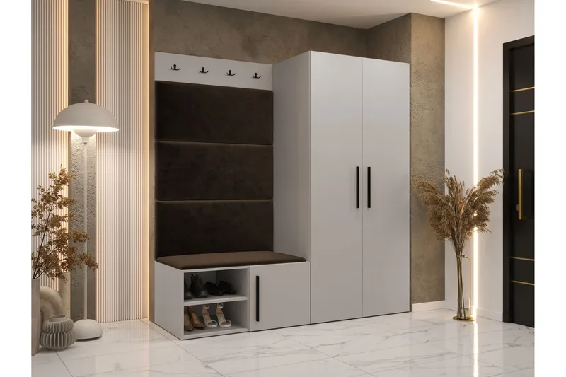 Farosa Entrémøbelsæt - Beige - Møbler - Entrémøbler - Møbelsæt til hall og entre