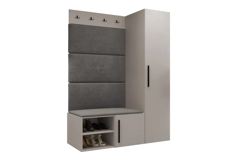 Farosa Entrémøbelsæt - Beige - Møbler - Entrémøbler - Møbelsæt til hall og entre