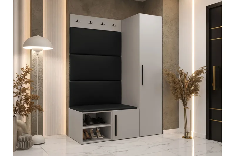 Farosa Entrémøbelsæt - Beige/Grå - Møbler - Entrémøbler - Møbelsæt til hall og entre