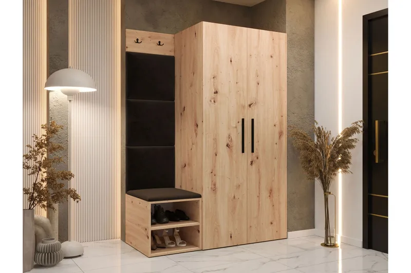 Farosa Entrémøbelsæt - Brun - Møbler - Entrémøbler - Møbelsæt til hall og entre