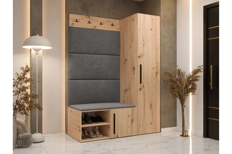 Farosa Entrémøbelsæt - Brun - Møbler - Entrémøbler - Møbelsæt til hall og entre