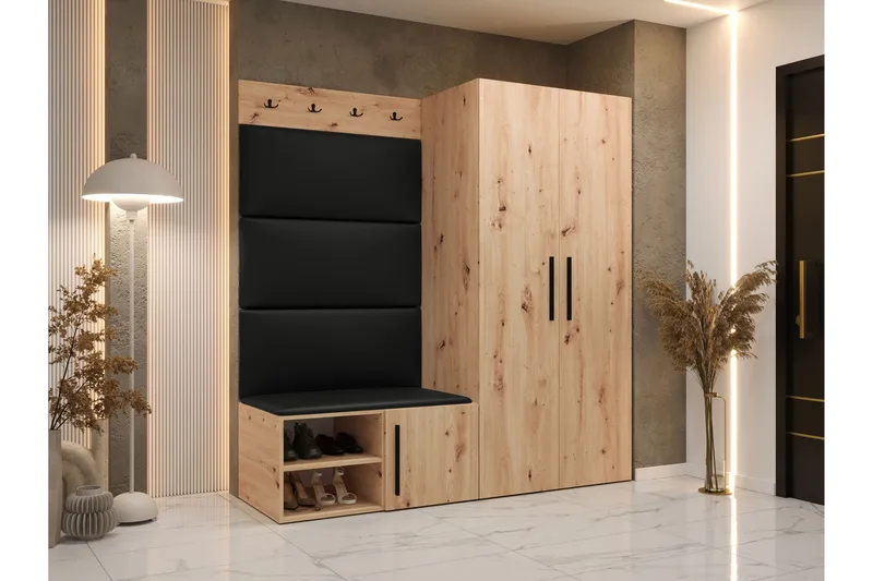 Farosa Entrémøbelsæt - Brun - Møbler - Entrémøbler - Møbelsæt til hall og entre