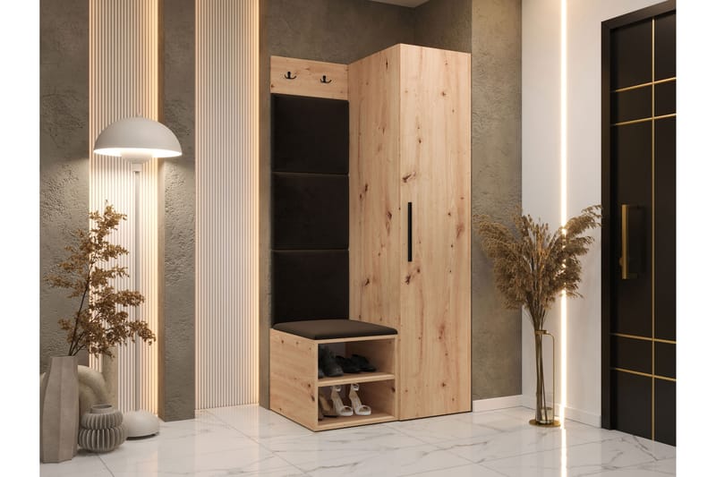 Farosa Entrémøbelsæt - Brun - Møbler - Entrémøbler - Møbelsæt til hall og entre