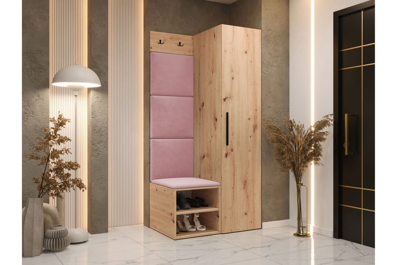 Farosa Entrémøbelsæt - Brun - Møbler - Entrémøbler - Møbelsæt til hall og entre