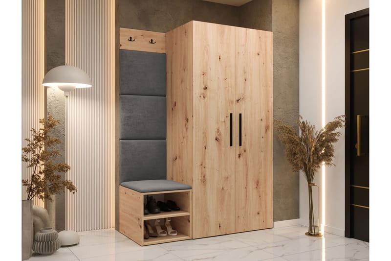 Farosa Entrémøbelsæt - Brun - Møbler - Entrémøbler - Møbelsæt til hall og entre