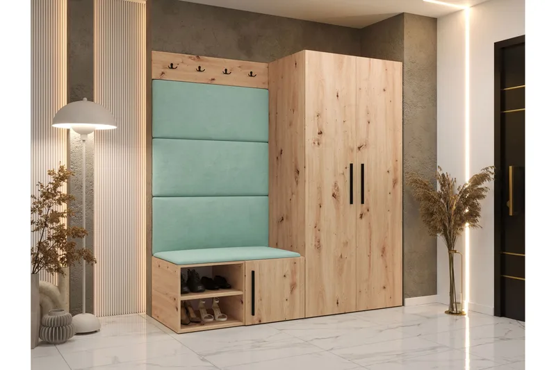 Farosa Entrémøbelsæt - Brun - Møbler - Entrémøbler - Møbelsæt til hall og entre