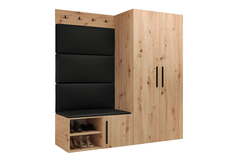 Farosa Entrémøbelsæt - Brun - Møbler - Entrémøbler - Møbelsæt til hall og entre