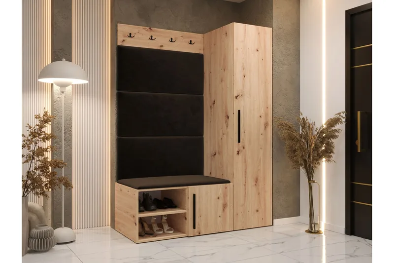 Farosa Entrémøbelsæt - Brun - Møbler - Entrémøbler - Møbelsæt til hall og entre