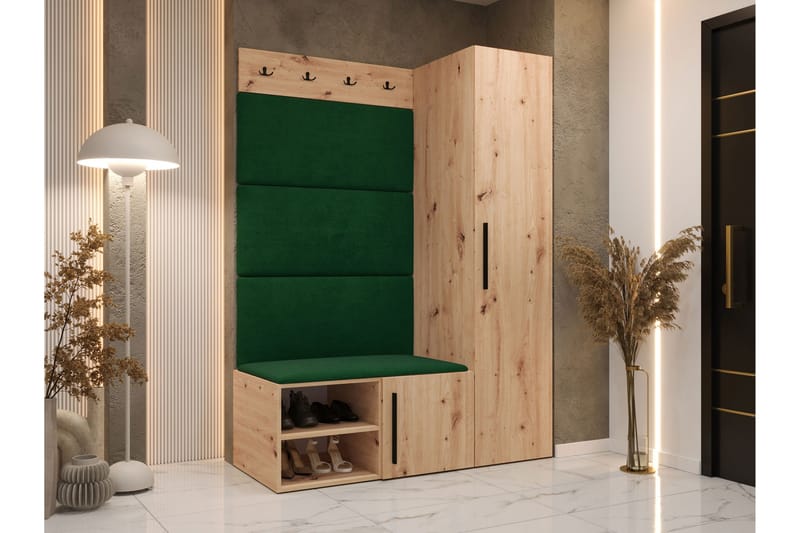 Farosa Entrémøbelsæt - Brun/Beige - Møbler - Entrémøbler - Møbelsæt til hall og entre