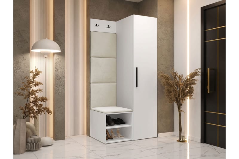 Farosa Entrémøbelsæt - Hvid - Møbler - Entrémøbler - Møbelsæt til hall og entre