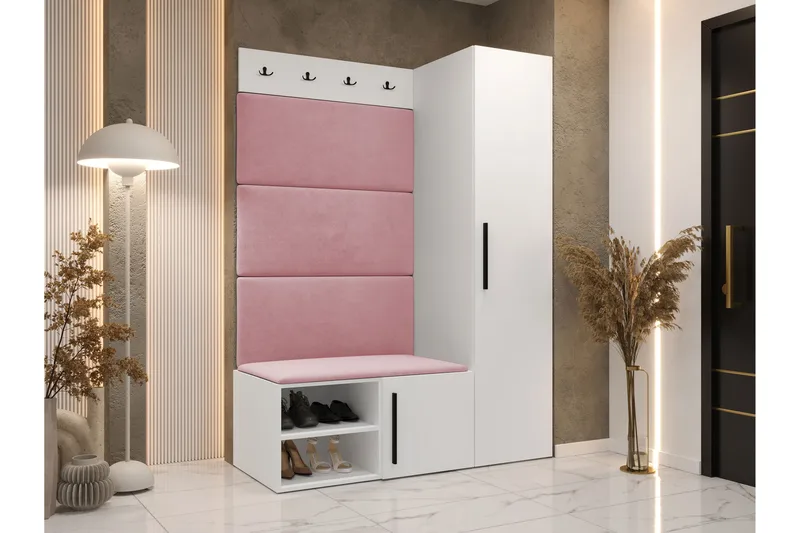 Farosa Entrémøbelsæt - Hvid - Møbler - Entrémøbler - Møbelsæt til hall og entre