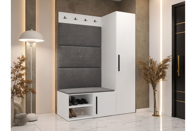 Farosa Entrémøbelsæt - Hvid - Møbler - Entrémøbler - Møbelsæt til hall og entre