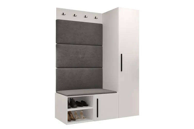 Farosa Entrémøbelsæt - Hvid - Møbler - Entrémøbler - Møbelsæt til hall og entre