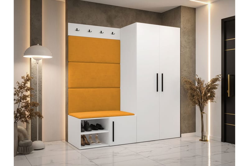 Farosa Entrémøbelsæt - Hvid - Møbler - Entrémøbler - Møbelsæt til hall og entre