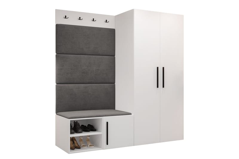 Farosa Entrémøbelsæt - Hvid - Møbler - Entrémøbler - Møbelsæt til hall og entre