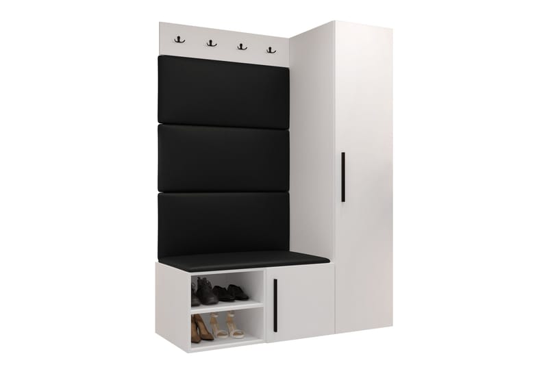 Farosa Entrémøbelsæt - Hvid - Møbler - Entrémøbler - Møbelsæt til hall og entre