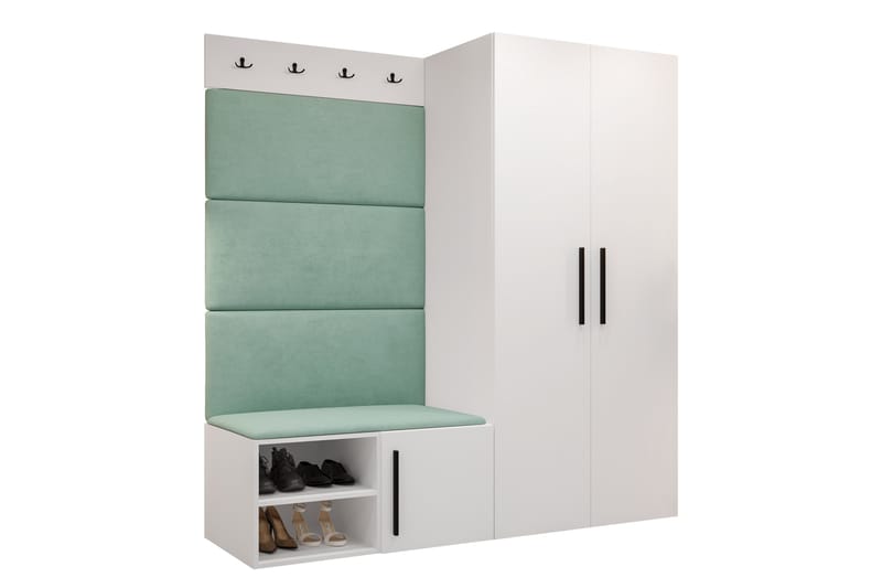 Farosa Entrémøbelsæt - Hvid - Møbler - Entrémøbler - Møbelsæt til hall og entre