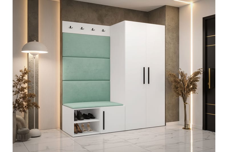 Farosa Entrémøbelsæt - Hvid - Møbler - Entrémøbler - Møbelsæt til hall og entre