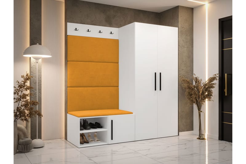 Farosa Entrémøbelsæt - Hvid - Møbler - Entrémøbler - Møbelsæt til hall og entre